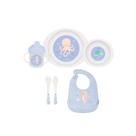Saro Ocean Life 6 Pieces Mealtime Set