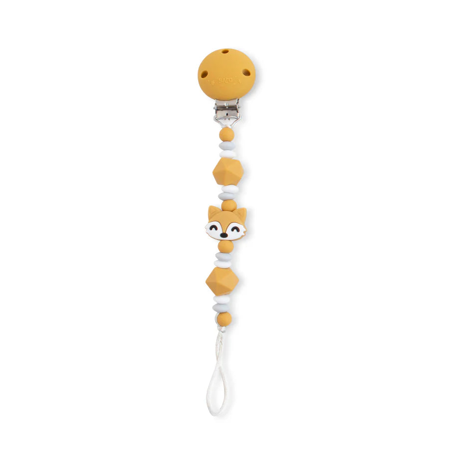 Saro Foxy Pacifier Chain Clip