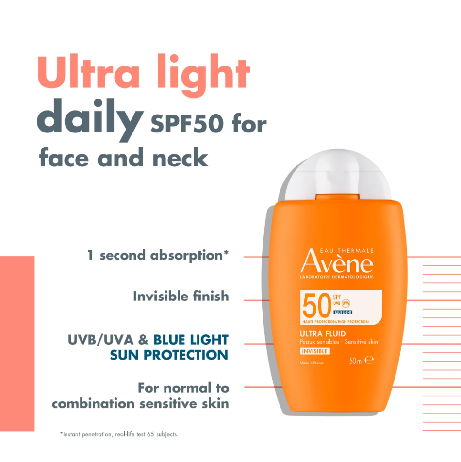 Avène Ultra Fluid Invisible SPF50 50 ML