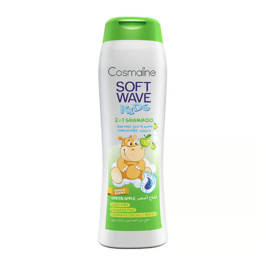 Cosmaline Soft Wave Kids Shampoo Green Apple Tear Free 400 ML