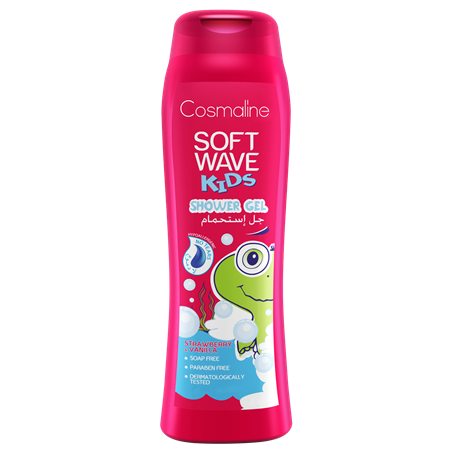 Cosmaline Soft Wave Kids Shower Gel Strawberry & Vanilla Tear-Free 400 ML