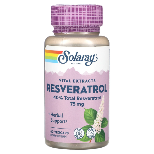 Solaray Resveratrol 75 Mg - 60 Vegcaps