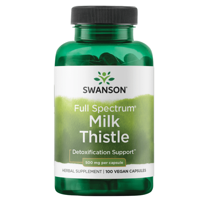 Swanson Full Spectrum Milk Thistle 500 Mg - 100 Capsules