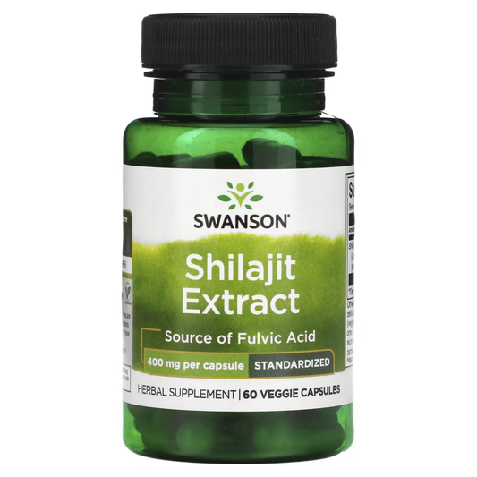 Swanson Shilajit Extract 400 Mg - 60 Veggie Capsules