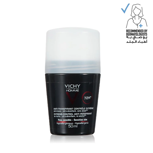 Vichy Homme Extreme Control 72 hour Anti-Perspirant Deodorant 50 ML