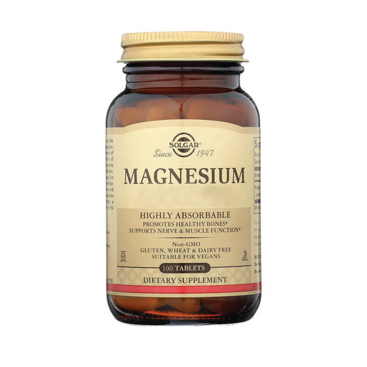 Solgar Chelated Magnesium / Magnesium Bisglycinate 100 Tablets