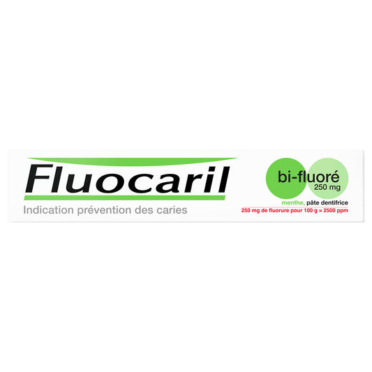 Fluocaril Bi-Fluore 250 Mg – Mint Toothpaste Gel 75 ML