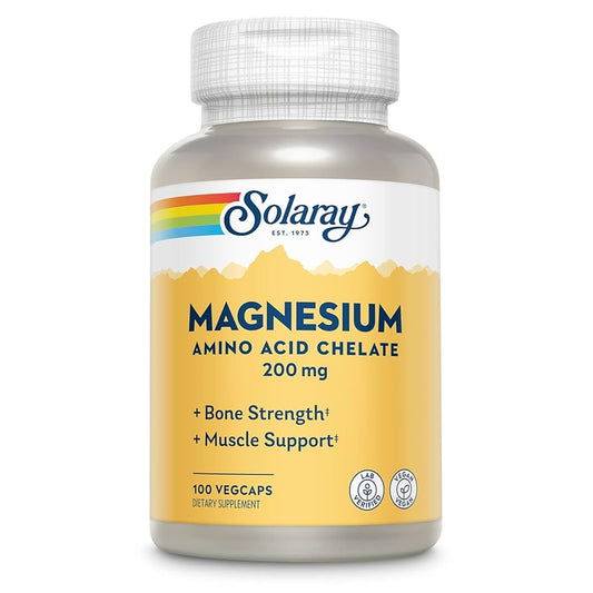 Solaray Magnesium AAC 200mg 100 Capsules