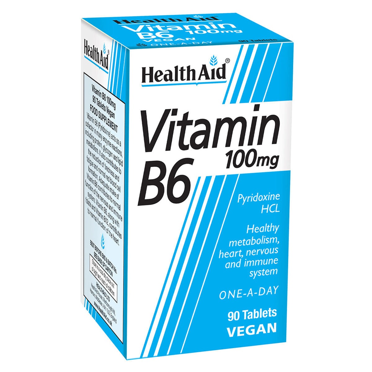 HealthAid Vegan Vitamin B6 90 Tablets