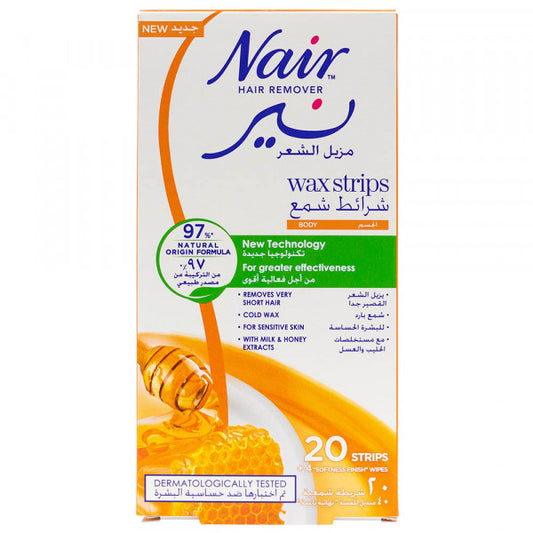 Nair Body Wax Strips – Milk & Honey