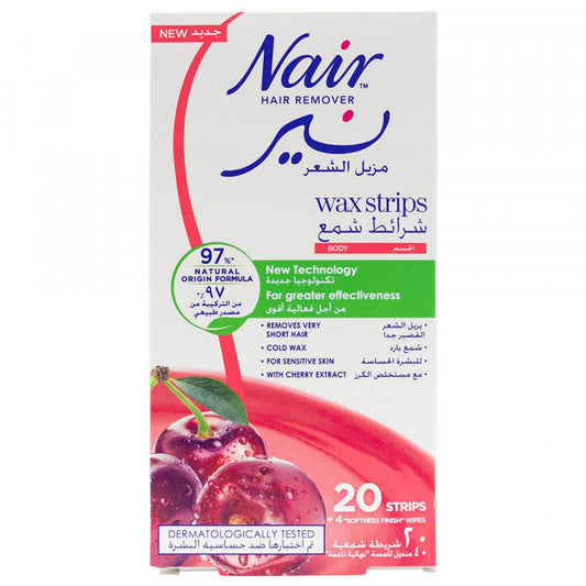 Nair Body Wax Strips – Cherry