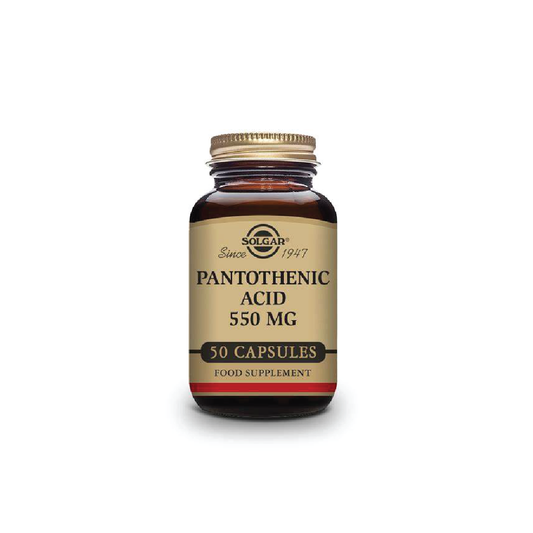 Solgar Pantothenic Acid 550 MG 50 Vegetable Capsules