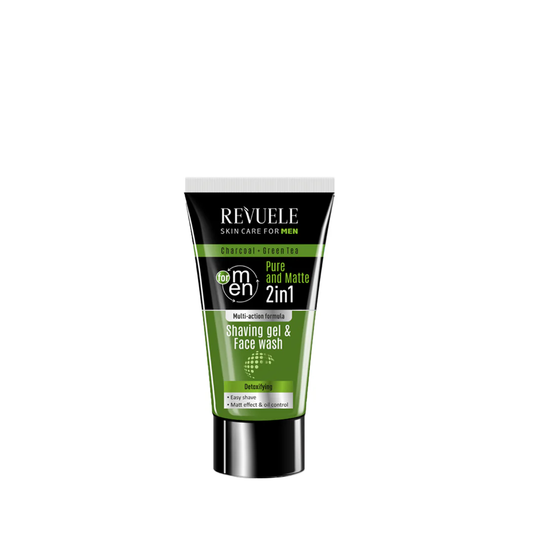 Revuele Men Care Charcoal & Green Tea Shaving Gel 180 ML