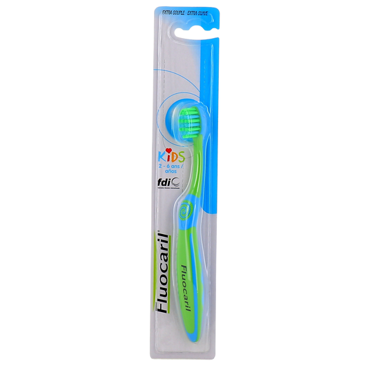 Fluocaril-Kids Toothbrush 2-6 Years - Green & Blue