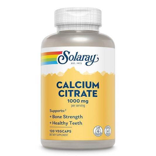 Solaray Calcium Citrate 1000 mg – 120 VegCaps