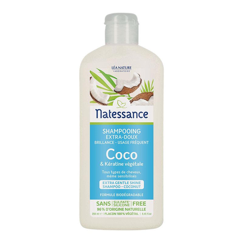 Natessance Coconut Extra-Mild Shampoo 250mL