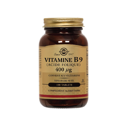 Solgar Vitamin B9 (Folic Acid) 400 MCG 100 Tablets