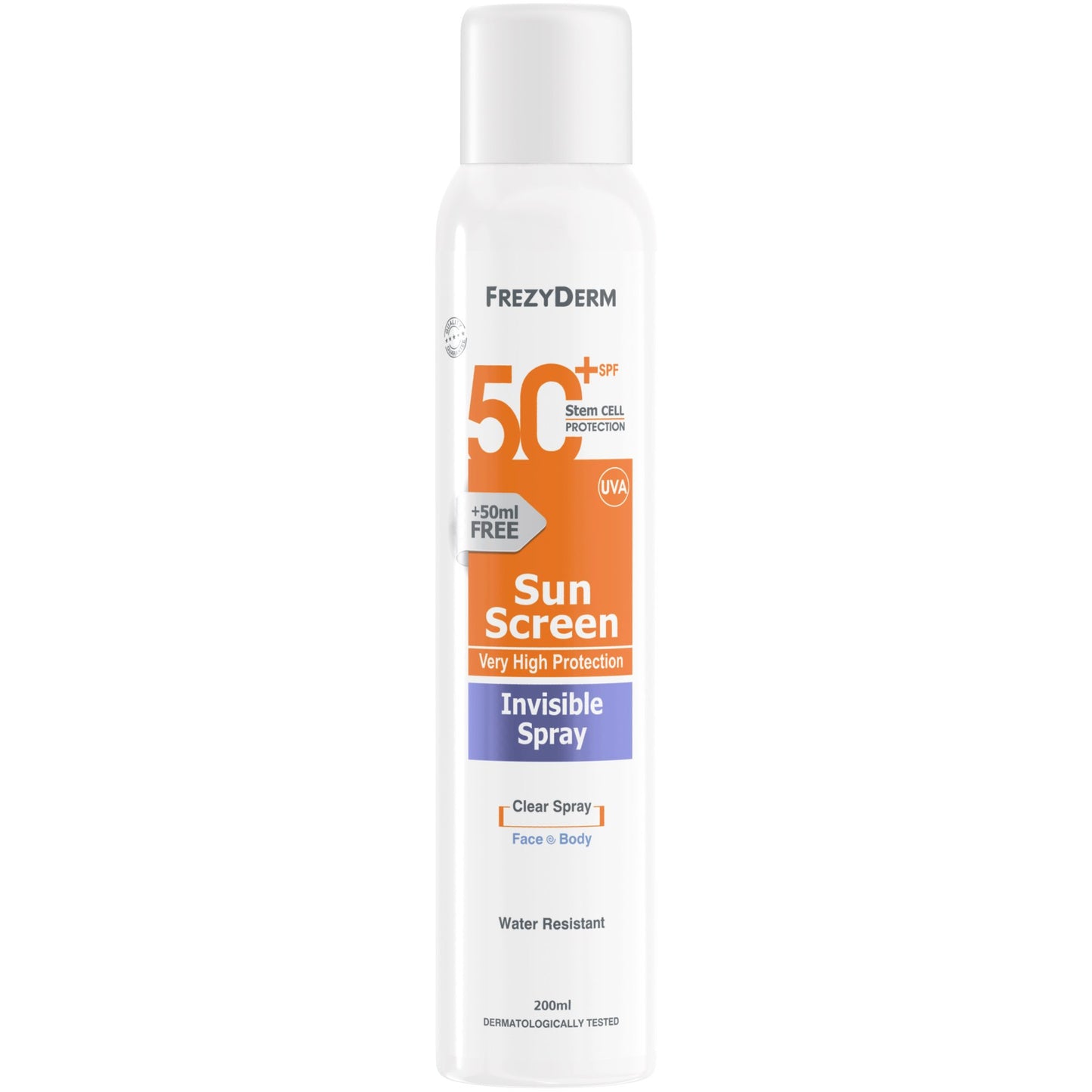 Frezyderm Sun Screen Invisible Spray SPF50 200 ML