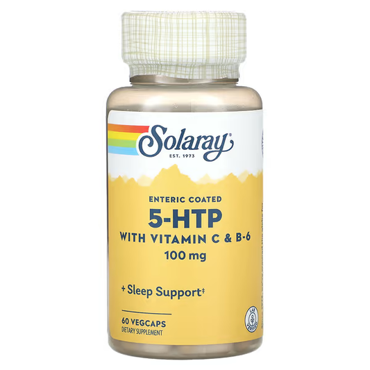 Solaray 5-Htp with Vitamin C 100 mg - 30 Capsules