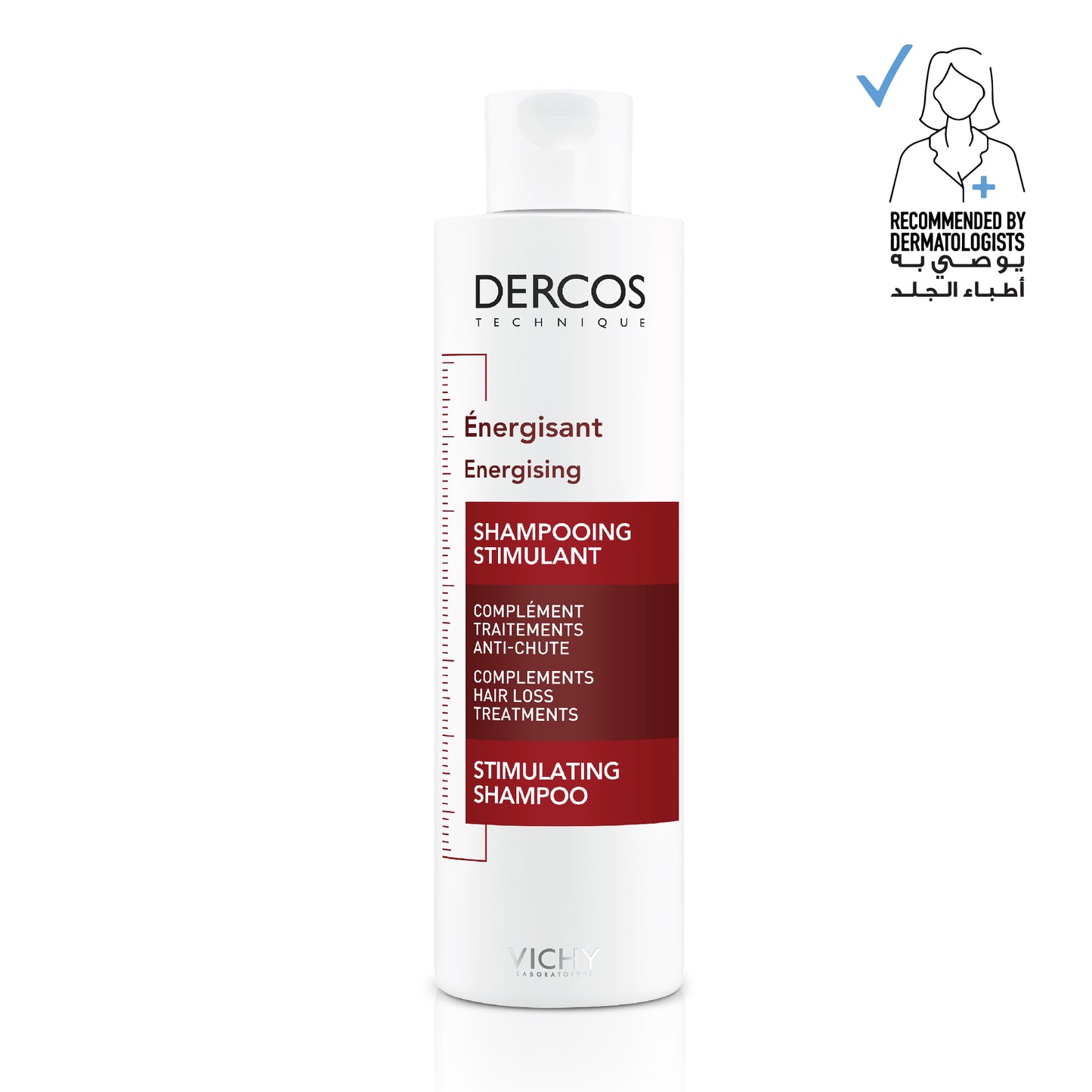 Vichy Dercos Energy + Stimulating and Anti Hair Loss Shampoo with Aminexil