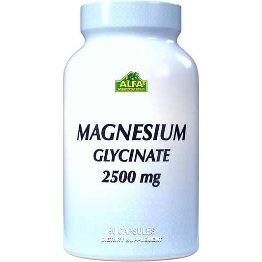 Alfa Magnesium Glycinate 2500 Mg - 90 Capsules