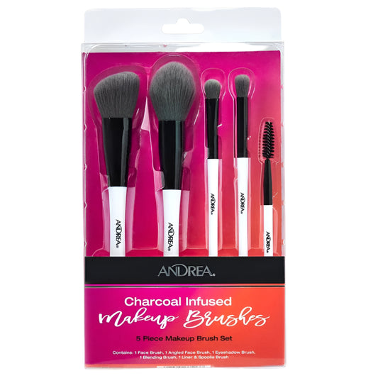 Andrea Charcoal Infused 5-Piece Makeup Brushes Set