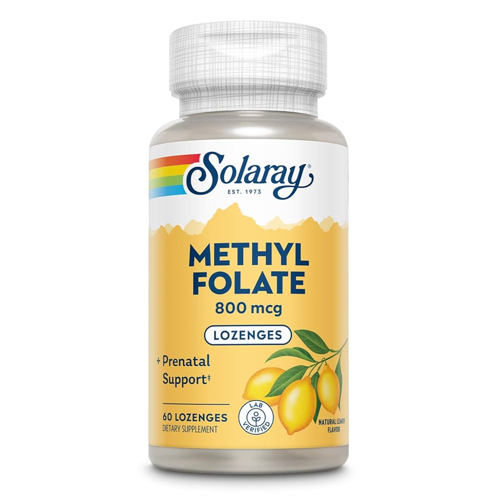 Solaray Methyl Folate 800 mcg – 60 Lozenges