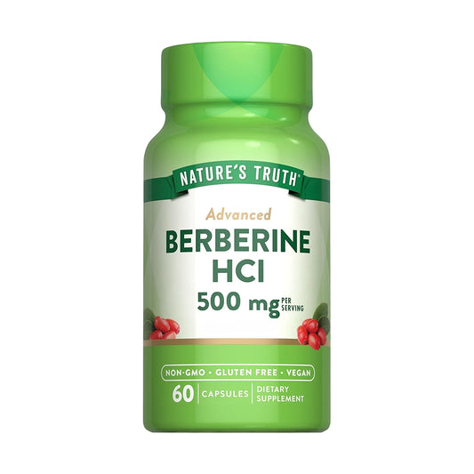 Nature's Truth Advanced Berberine HCI 500 mg 60 Capsules