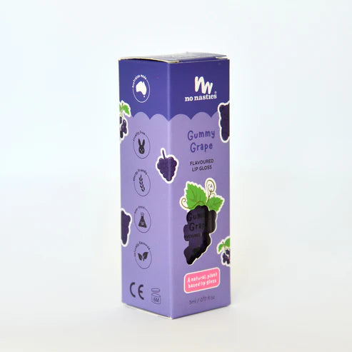 No Nasties - Natural Kids Lip Gloss Gummy Grape