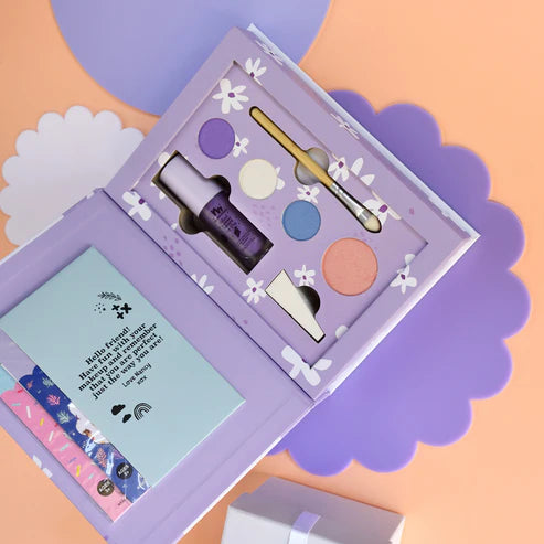 No Nasties - Nancy Deluxe Purple Pressed Powder Non-Toxic Kids Make Up Set