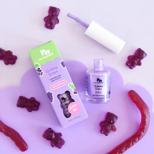 No Nasties - Scented Kids Nail Polish Gummy Grape Purple