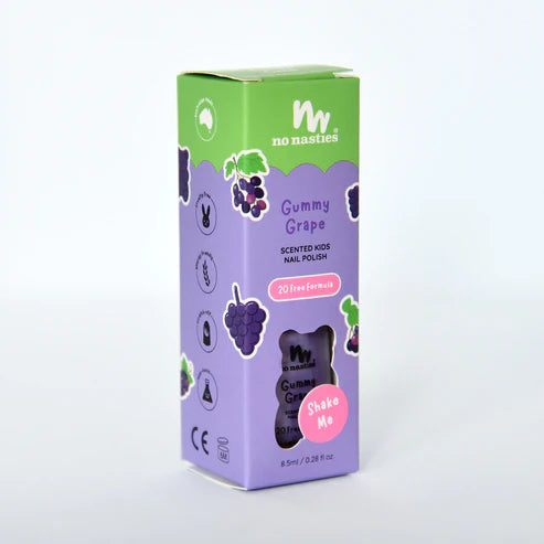 No Nasties - Scented Kids Nail Polish Gummy Grape Purple