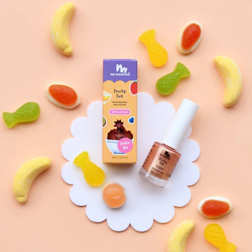 No Nasties - Scented Kids Nail Polish Fruity Fun Pastel Peach