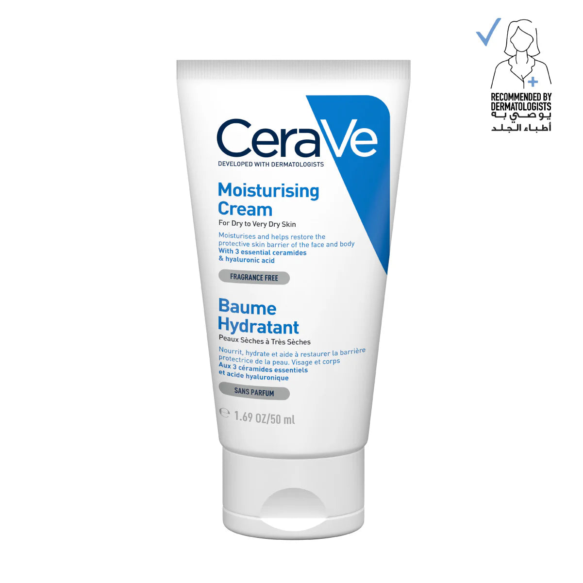 Cerave Moisturizing Cream for Dry Skin with Hyaluronic Acid 50 ML