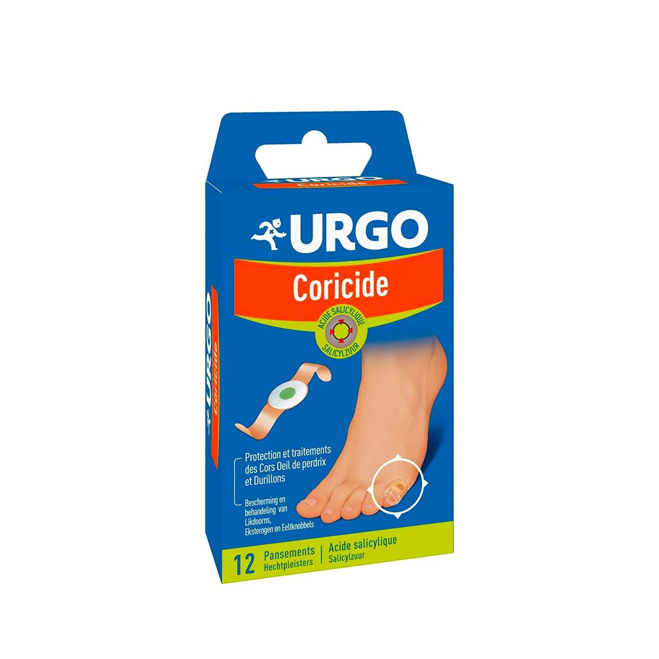 Urgo Coricide Corns Dressings with Salicylic Acid - Pack of 12