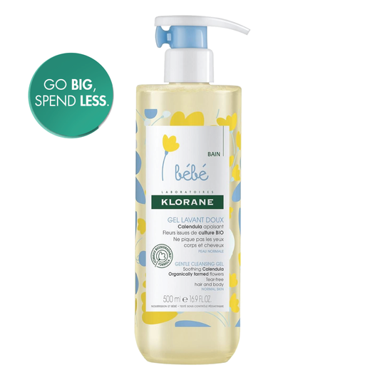 Klorane Baby Gentle Foaming Gel for Body and Hair 500ML