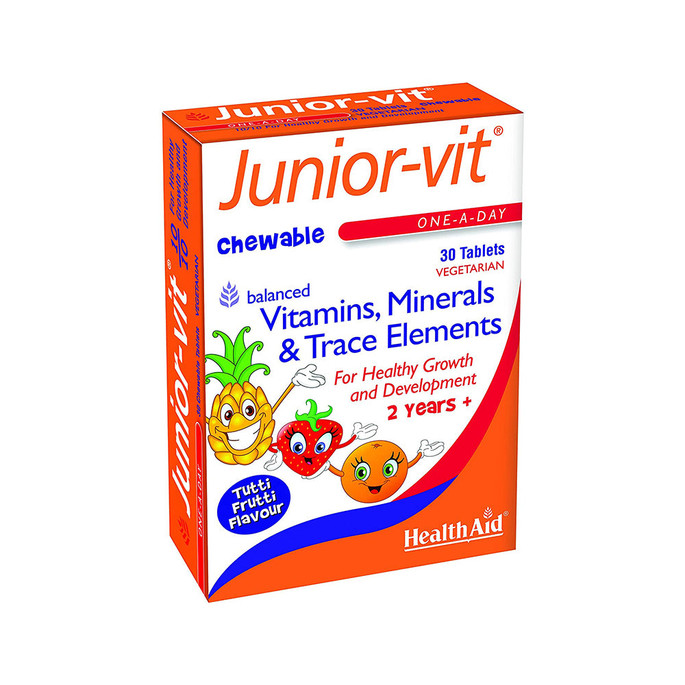 Junior-Vit Chewable Multivitamins-30 Vegetarian Tablets
