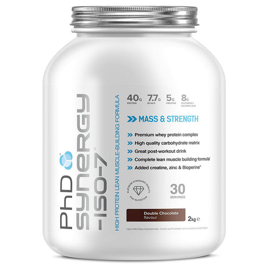 PhD Synergy-ISO-7, 2KG 30 Servings Double Chocolate
