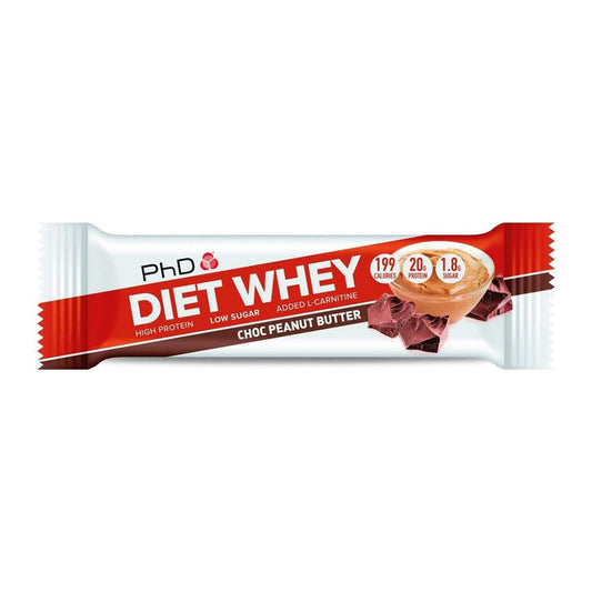 PhD Diet Whey Bar 65g Chocolate Peanut