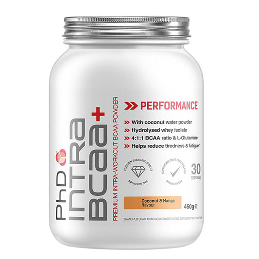 PhD Intra BCAA+ 450G 30 Servings Coconut and Mango