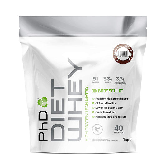 PhD Diet Whey 1 kg 40 Servings Belgian Chocolate