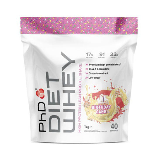 PhD Diet Whey 1 kg 40 Servings Birthday Cake