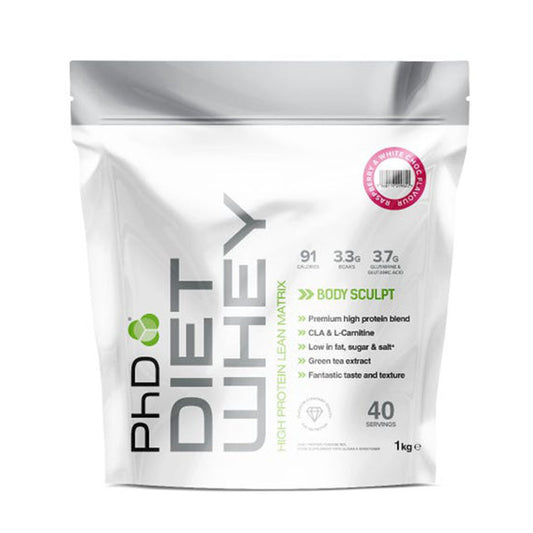 PhD Diet Whey 1 kg 40 Servings Chocolate & Raspberry