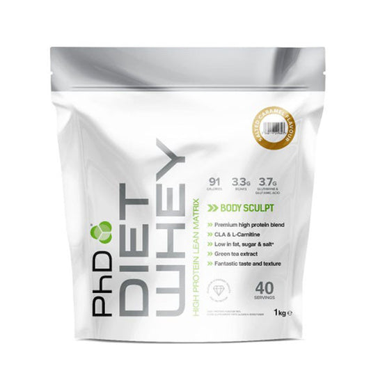 PhD Diet Whey 1 kg 40 Servings Salted Caramel