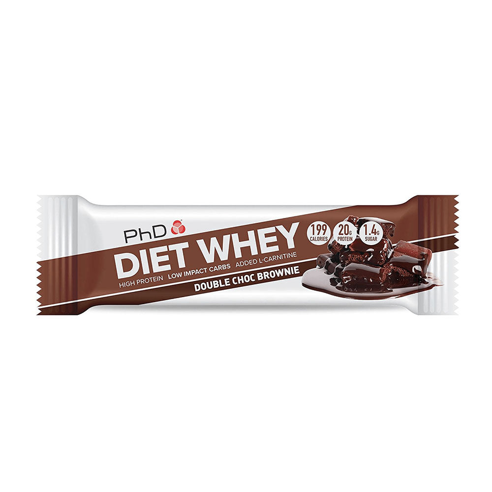 PhD Diet Whey Bar 65g Double Choco Brownie