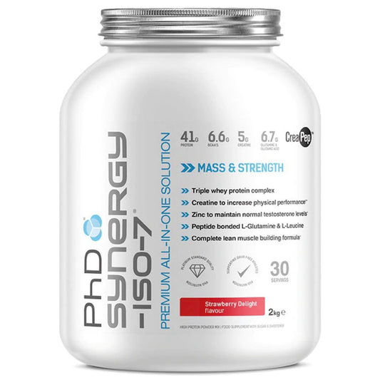 PhD Synergy-ISO-7, 2KG 30 Serving Strawberry Delight