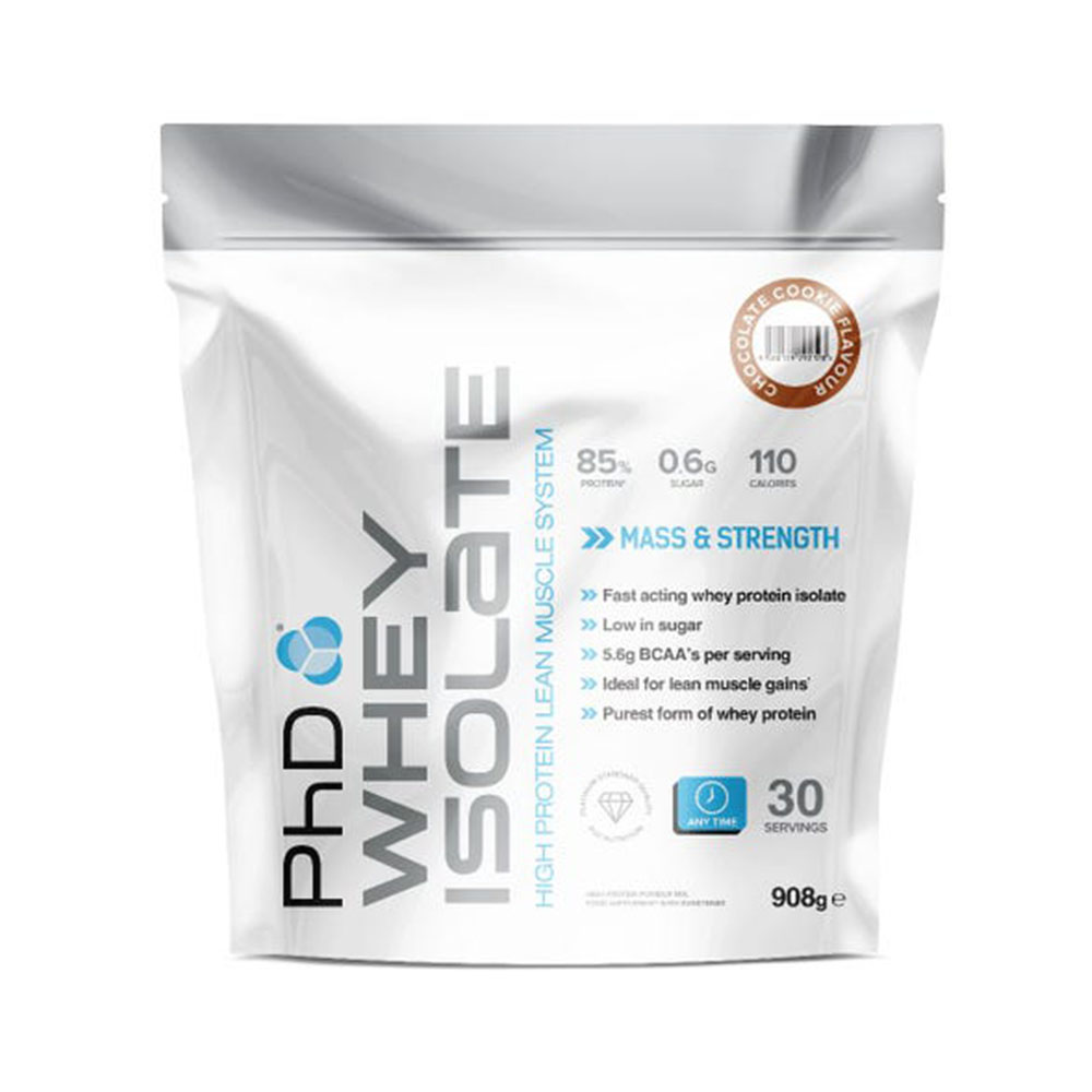 PhD Whey Isolate 908g 30 Servings Chocolate Cookie