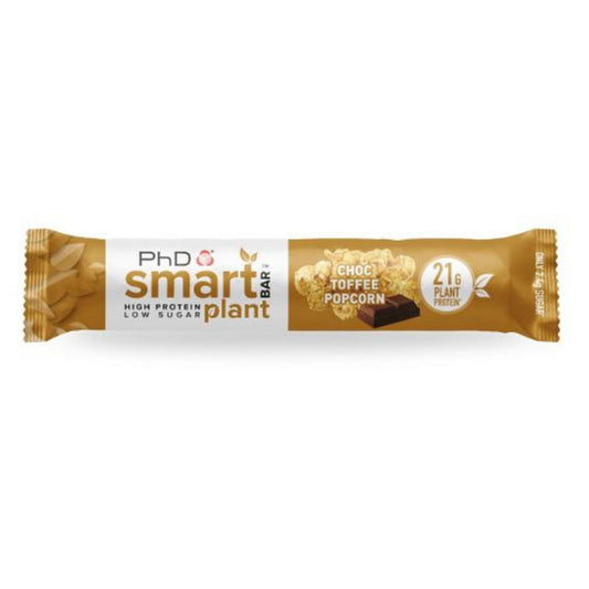 PhD Smart Bar Plant Choc Toffee Popcorn 64g