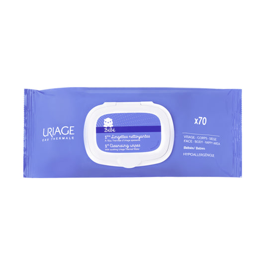 Uriage Baby 1st Cleansing Wipes-70 Wipes