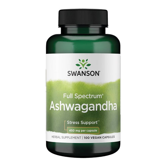 Swanson Ashwagandha 450 mg 100 Capsules
